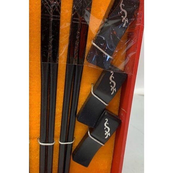 Vintage Yun Hong Arts Chopsticks Immortal Story Set - Picture 4 of 9